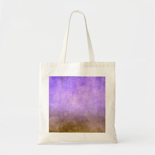 Bolsa Tote Grunge Colors - Purple & Brown (Frente)
