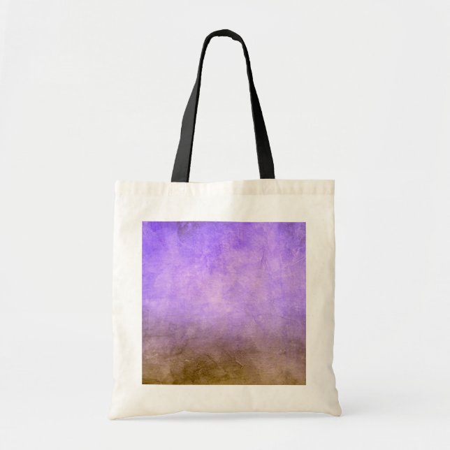 Bolsa Tote Grunge Colors - Purple & Brown (Frente)