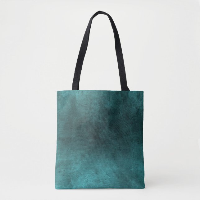 Bolsa Tote Grunge Escuro - Teal (Frente)
