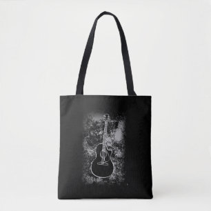 Bolsa Tote Grunge Guitar Graphic Rock Musical Jazz