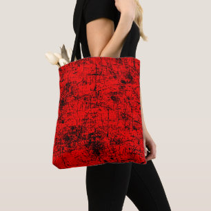 Bolsa Tote Grunge Vermelho