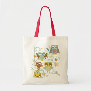 Bolsa Tote Grupo bonito das corujas