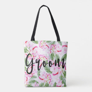 Bolsa Tote GRUPO Botânico de Oásis Tropical Verde Rosa / MR