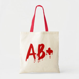 Bolsa Tote Grupo Sanguíneo AB+ Positivo #Hospital Horror