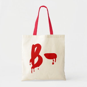 Bolsa Tote Grupo Sanguíneo B- Negativo #Hospital Horror