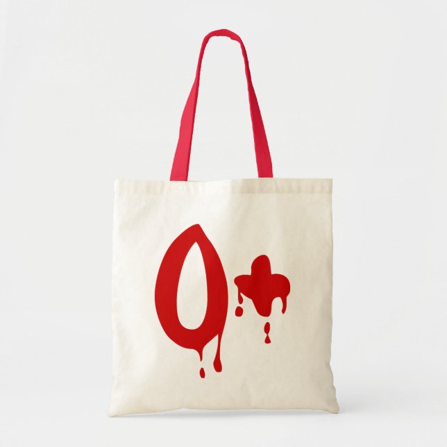 Bolsa Tote Grupo Sanguíneo O+ Positivo #Hospital de Horror (Frente)