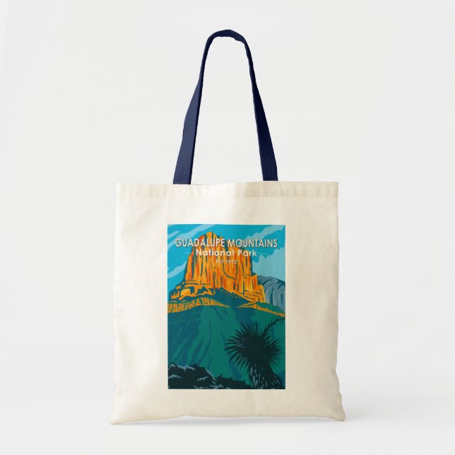 Bolsa Tote Guadalupe Mountain National Park Texas Vintage (Frente)