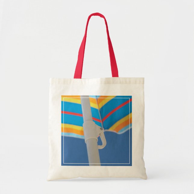 Bolsa Tote Guarda-chuva de praia listrado (Frente)