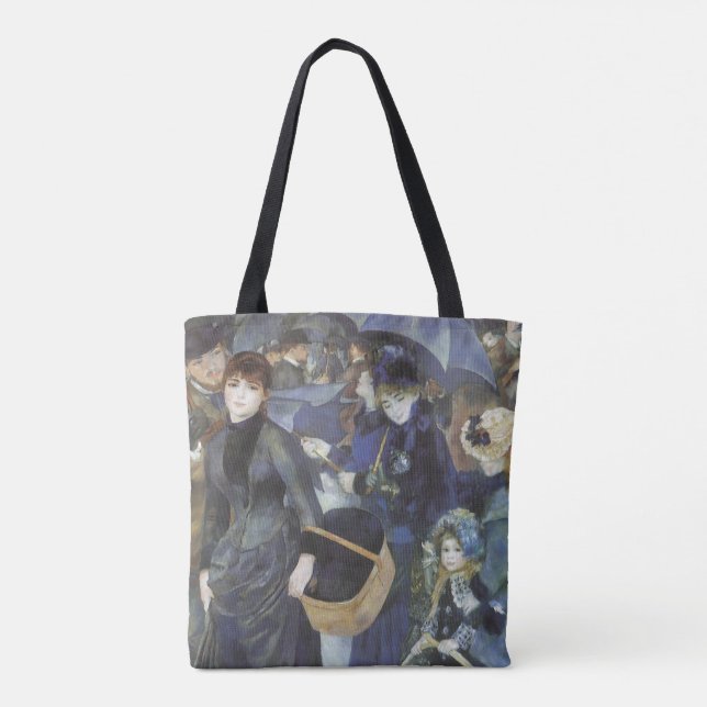 Bolsa Tote Guarda-chuvas de Pierre Renoir, Impressionismo Vin (Verso)