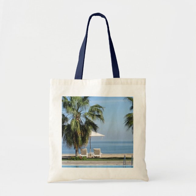 Bolsa Tote Guarda-chuvas de praia e cadeiras, Palmeiras, Ocea (Frente)