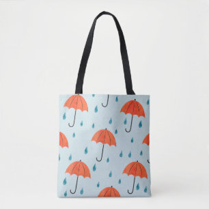 Bolsa Tote Guarda-chuvas: Quedas de Outono de Aquarela