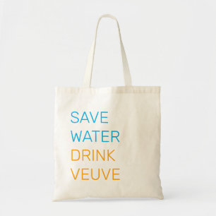 Bolsa Tote Guardar Bag de Tota de Veuve de Água Minimalista