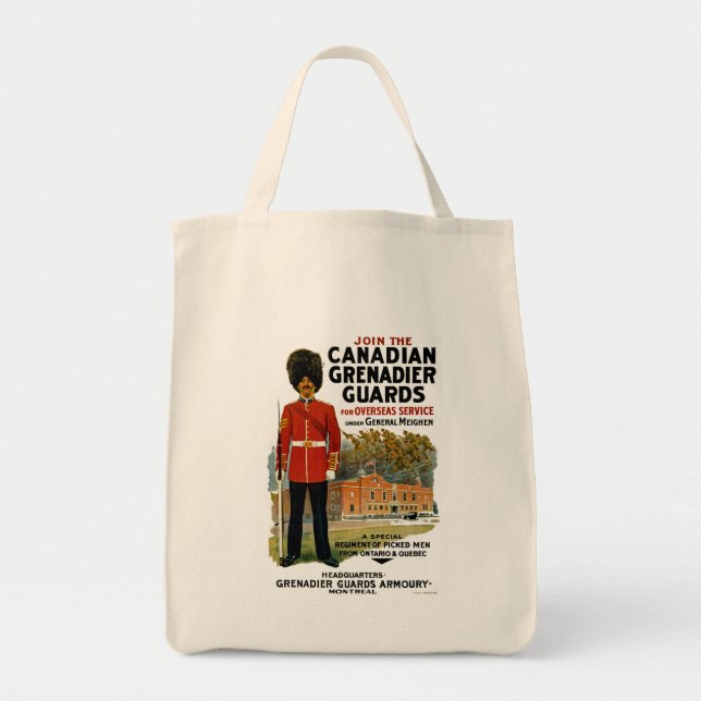 Bolsa Tote Guardas de Granadeiro Canadiana (Frente)