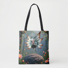 Bolsa Tote Guardiã Fada Fofa na Floresta Mágica