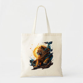 Bolsa Tote Guardian of the Solar Threshold – Lion of Balance 