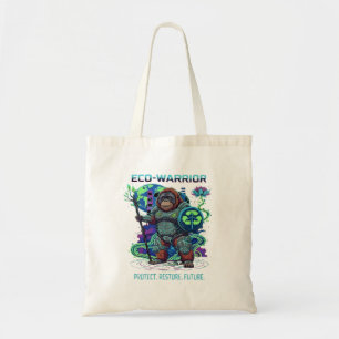 Bolsa Tote Guardião Ciborgue Orangotango Eco-Guerreiro