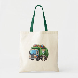 Bolsa Tote Guaxinim fofo e caminhão de "comida"