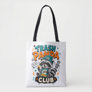 Bolsa Tote guaxinim panda lixo