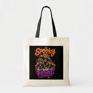 Bolsa Tote Guaxinins Assustadores de Halloween Selvagens