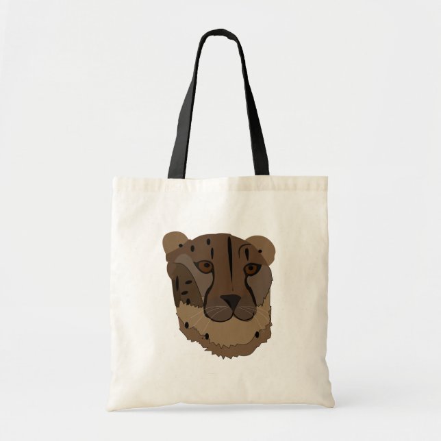 Bolsa Tote Guepardo Animal Vida Selvagem Gato Grande (Frente)