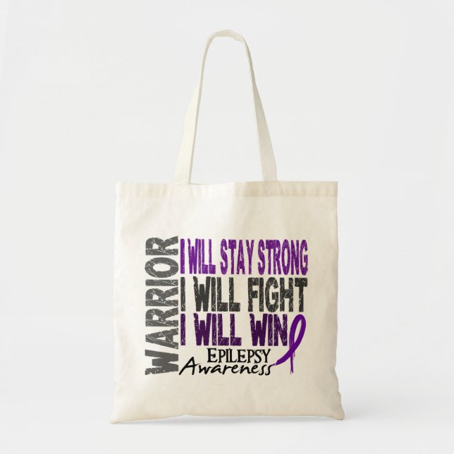 Bolsa Tote Guerreiro da epilepsia (Frente)