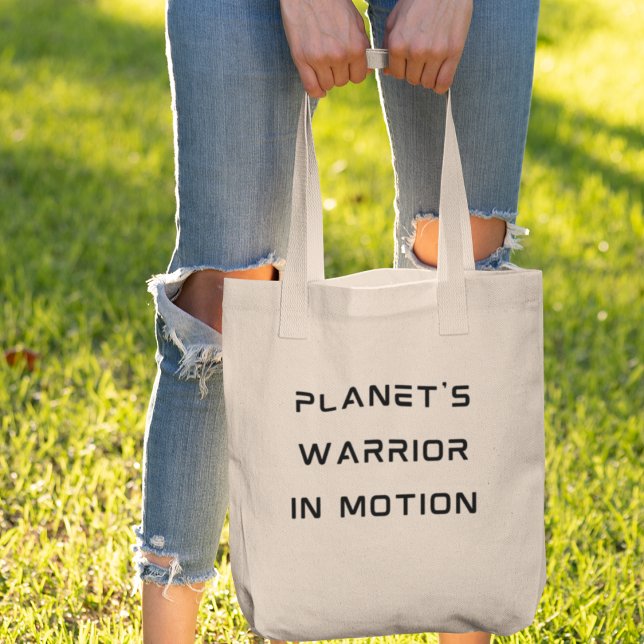 Bolsa Tote Guerreiro do Planeta em Movimento Ativismo Ecológi (Make it yours now and join the movement!)
