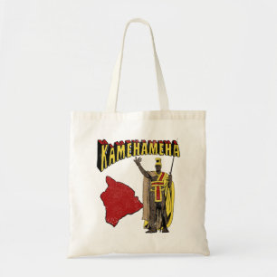 Bolsa Tote Guerreiro havaiano, o chefe rei Kamehameha Vintage