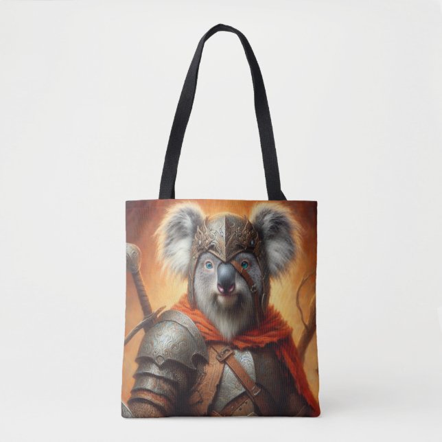Bolsa Tote Guerreiro Koala Fantasy (Frente)