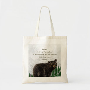 Bolsa Tote Guia da Espírito Animal de Totalidade do Urso Neg