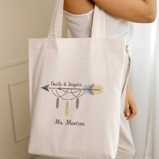 Bolsa Tote Guia de Apreciação do Professor e Seta de Inspire  (Criador carregado)