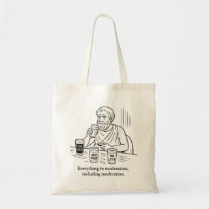 Bolsa Tote Guia de Aristóteles para Moderação
