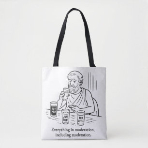 Bolsa Tote Guia de Aristóteles para Moderação