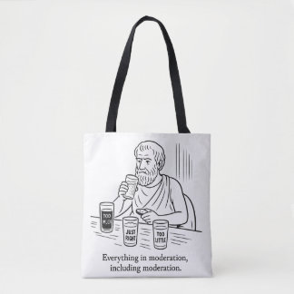 Bolsa Tote Guia de Aristóteles para Moderação
