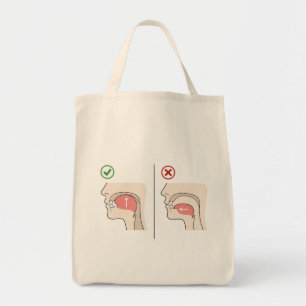 Bolsa Tote Guia de Mewing Queixo Looksmaxxing Meme