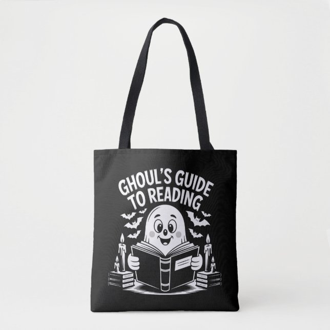 Bolsa Tote Guia Ghoul para Ler Cozy (Frente)