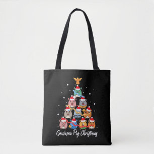 Bolsa Tote Guiné Pig Christmas