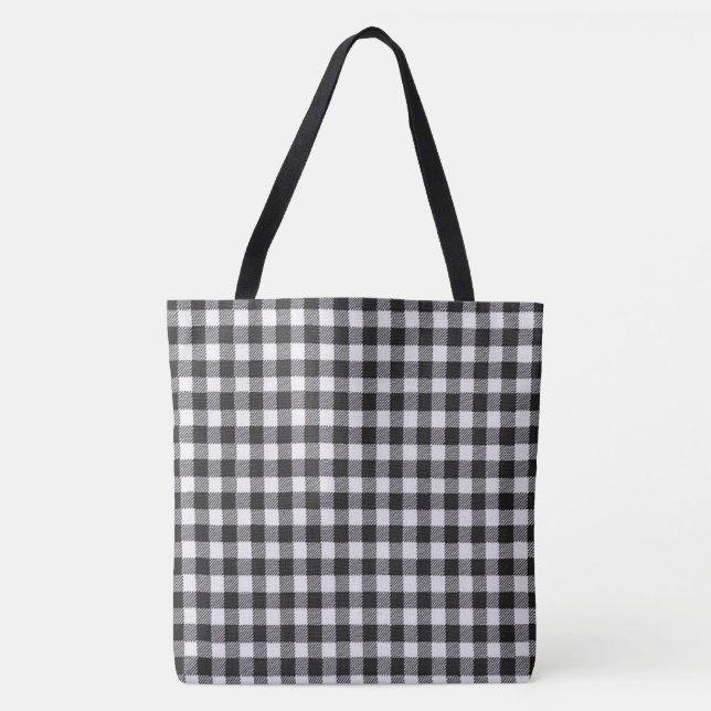 Bolsa Tote Guingão preto (Frente)