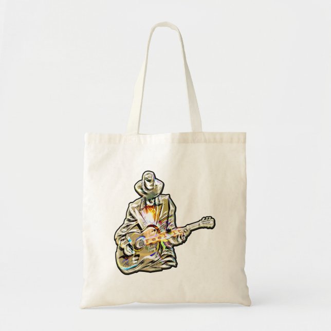 Bolsa Tote Guitar Blues Mann - Sinta isso (Frente)