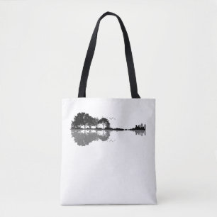Bolsa Tote Guitarista Acústico Natureza Est Música Bass Gui