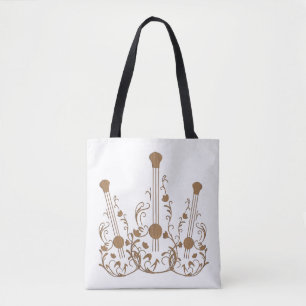 Bolsa Tote Guitarras de madeira roladas