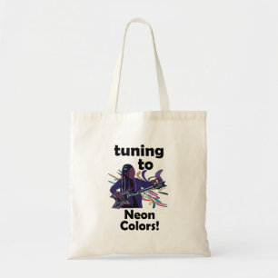 Bolsa Tote Guitarrista Afinando para Favor de Festa de Cores