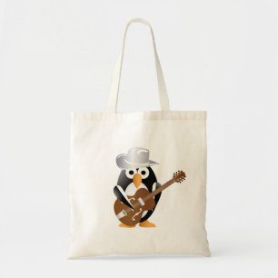 Bolsa Tote guitarrista pinguim