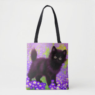Bolsa Tote Gustav Klimt Black Kitten