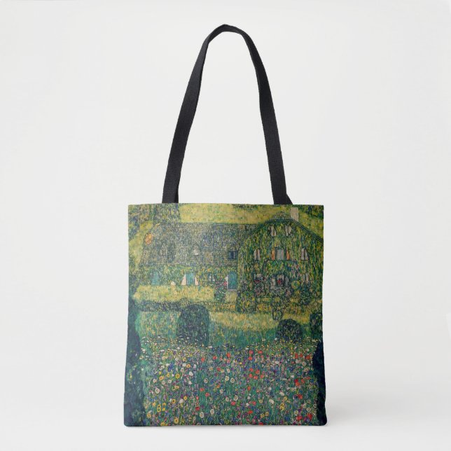 Bolsa Tote Gustav Klimt - Casa do País pelo Attersee (Frente)