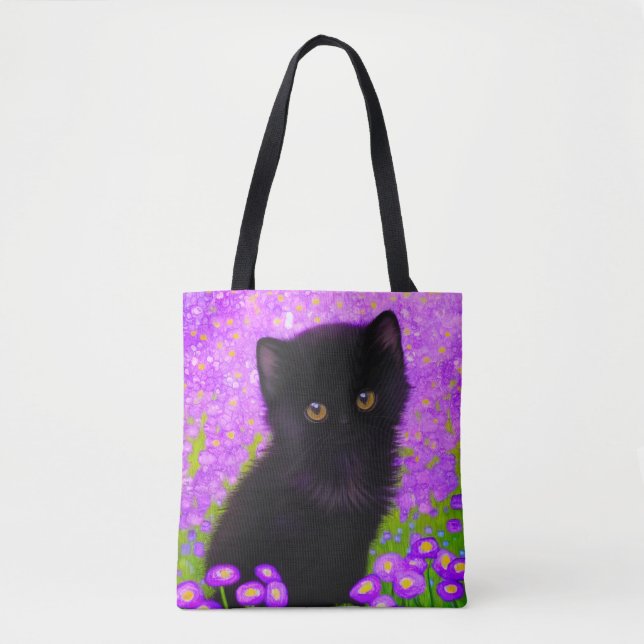 Bolsa Tote Gustav Klimt Cat (Frente)