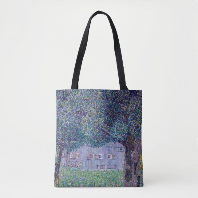 Bolsa Tote Gustav Klimt - Farmhouse no Alto da Áustria (Frente)