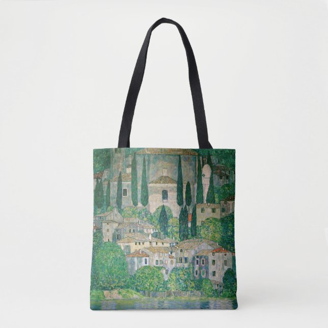 Bolsa Tote Gustav Klimt - Igreja em Cassone (Frente)