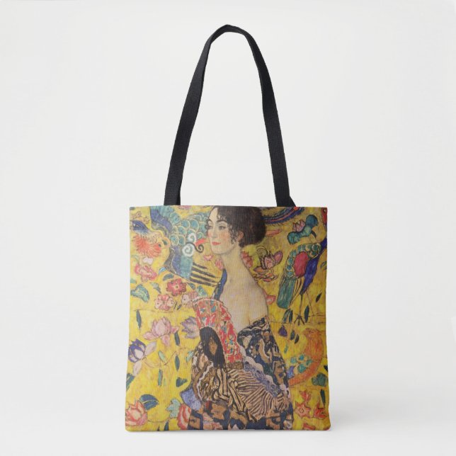 Bolsa Tote Gustav Klimt - Lady With Fan 1918 (Frente)