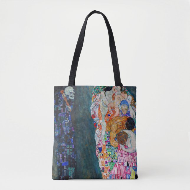 Bolsa Tote Gustav Klimt - Morte e Vida (Frente)