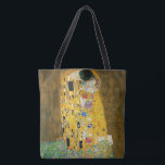 Bolsa Tote Gustav Klimt O Beijo Vintage Art Nouveau Painting<br><div class="desc">Gustav Klimt The Kiss Vintage Art Nouveau Painting The Kiss (Em alemão: Der Kuss) foi pintado pelo pintor simbolista austríaco Gustav Klimt entre 1907 e 1908, ponto alto de seu período de Ouro, quando pintou várias obras em estilo semelhante. A pintura é amplamente considerada uma obra-prima do início do período...</div>